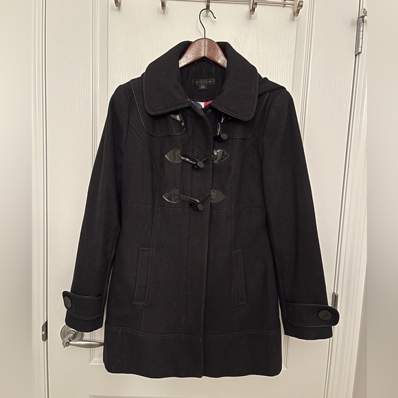 Black Wool Coat - Picture 5 of 6